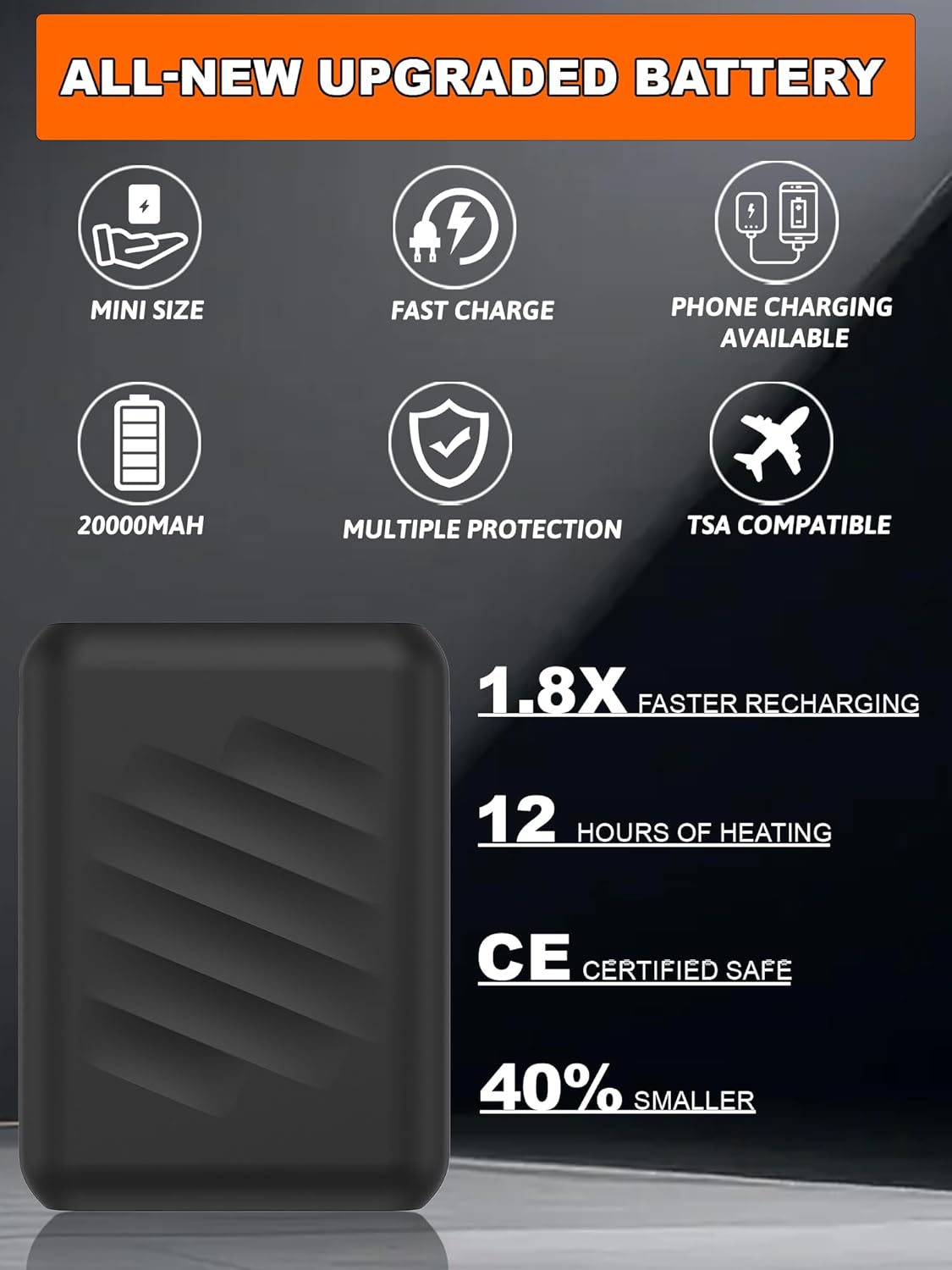 Men's Heated Vest with 15 Heating Zones & 20000mAh Battery | Adjustable Heat for All-Day Comfort 9