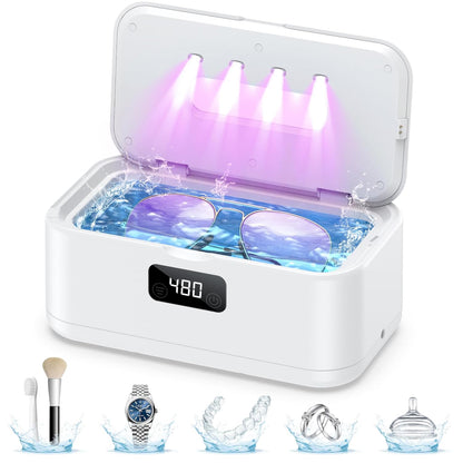 Ultrasonic Jewelry Cleaner | Dual-Intensity Technology with Compact Design for Effective Cleaning 4