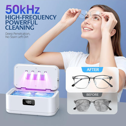 Ultrasonic Jewelry Cleaner | Dual-Intensity Technology with Compact Design for Effective Cleaning 5