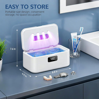 Ultrasonic Jewelry Cleaner | Dual-Intensity Technology with Compact Design for Effective Cleaning 11