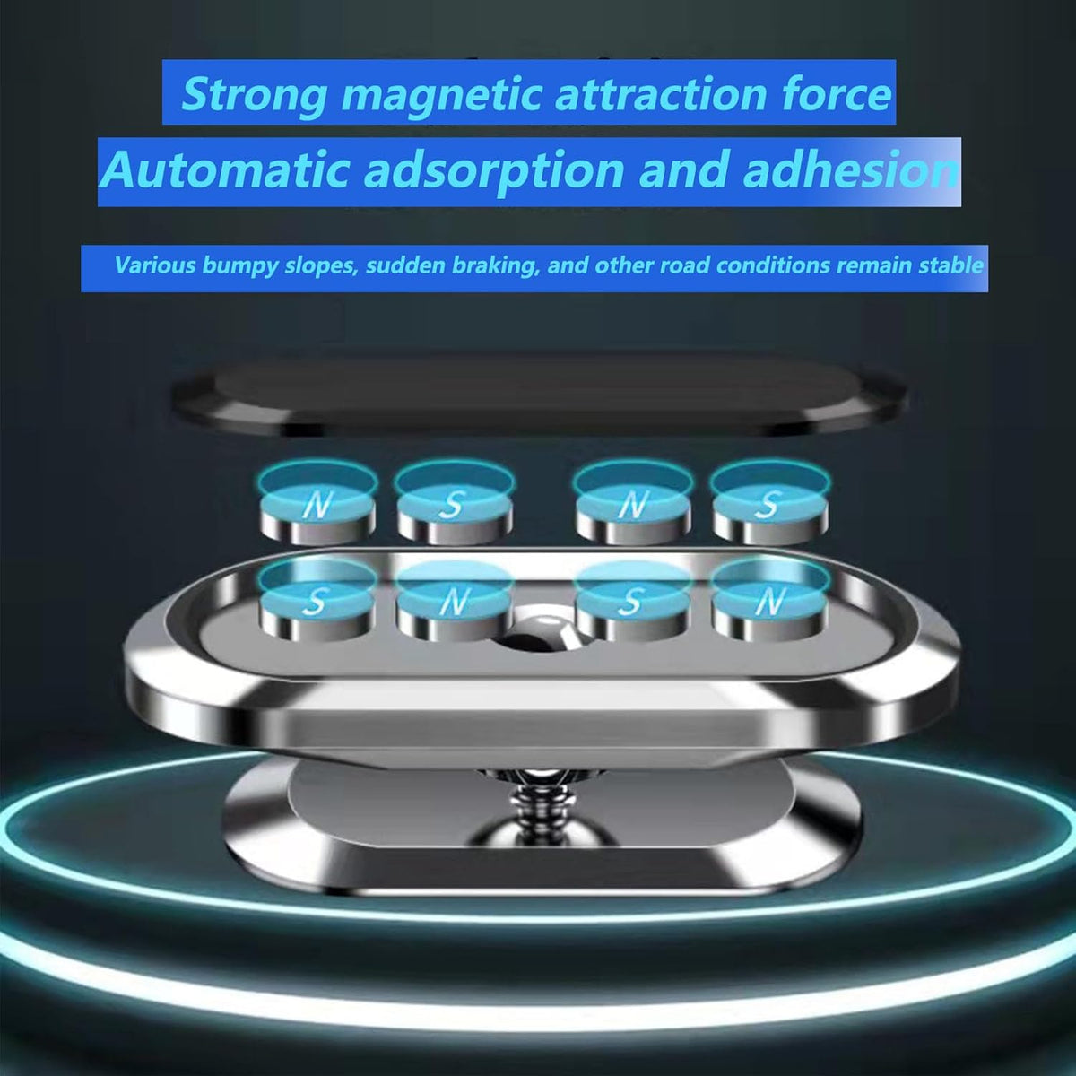 Universal Magnetic Car Phone Holder with Ultra-Strong Magnet & 360° Rotation 7