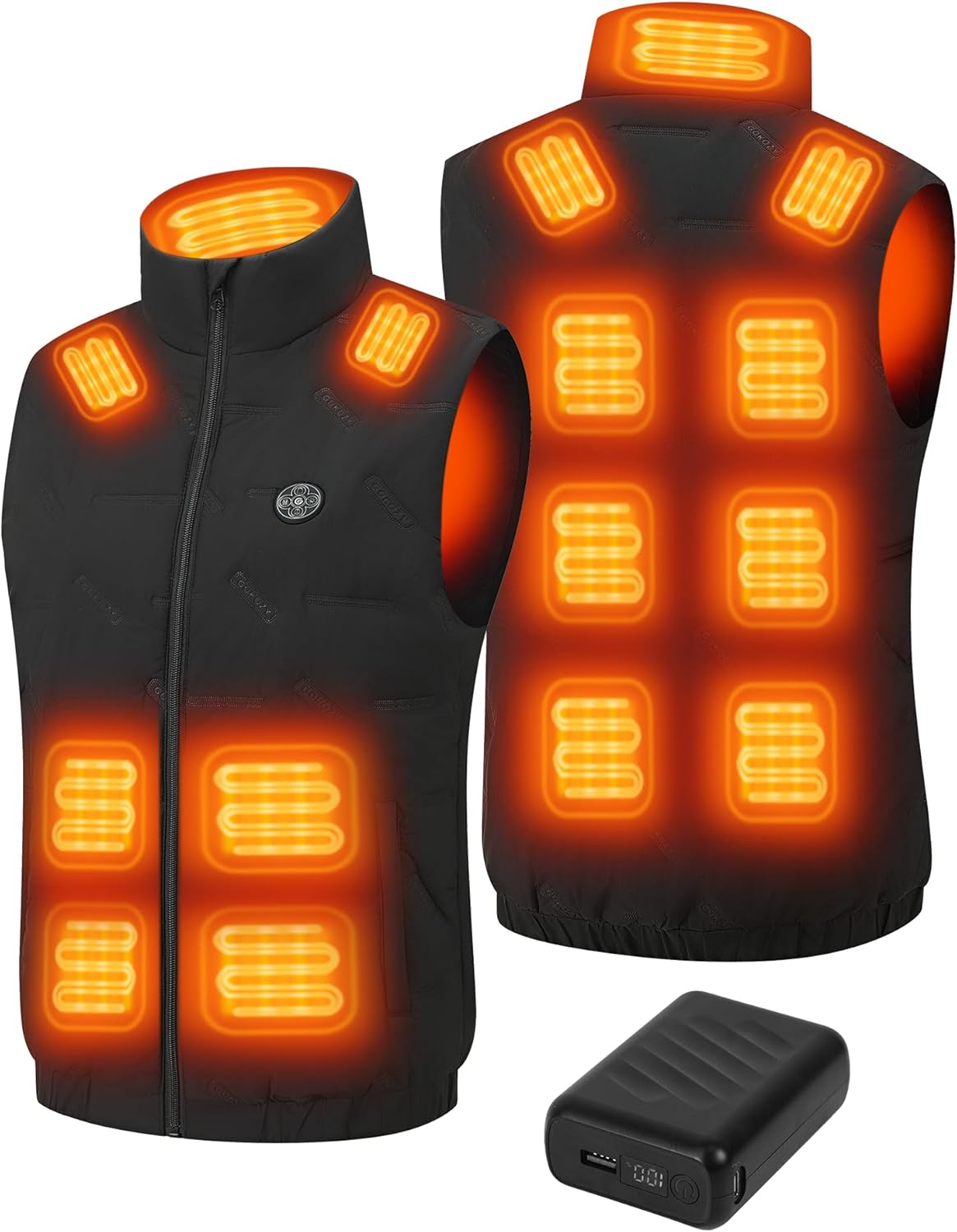 Men's Heated Vest with 15 Heating Zones & 20000mAh Battery | Adjustable Heat for All-Day Comfort 4