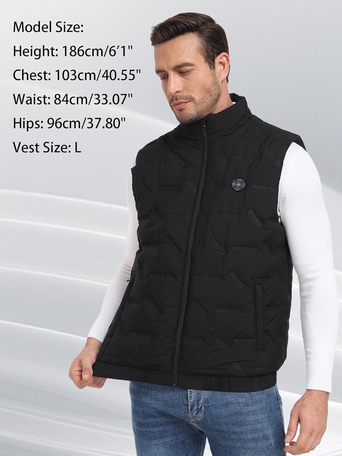 Men's Heated Vest with 15 Heating Zones & 20000mAh Battery | Adjustable Heat for All-Day Comfort 5
