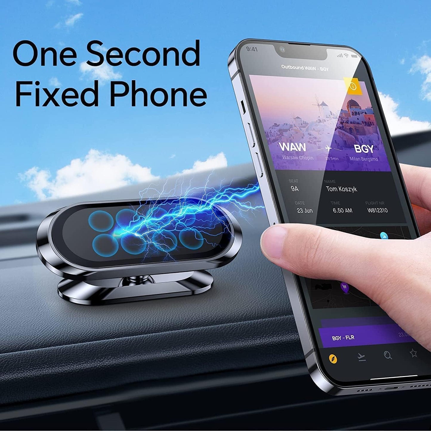 Universal Magnetic Car Phone Holder with Ultra-Strong Magnet & 360° Rotation 8