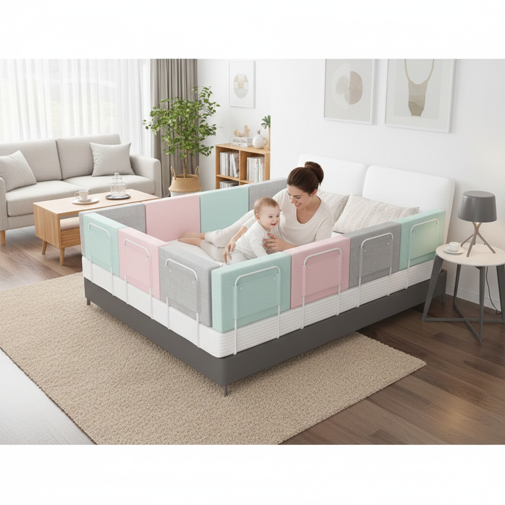 Safe Sleep | Child Bed Safety Rail with Sturdy Construction | Essential Protection for Peaceful Nights 2