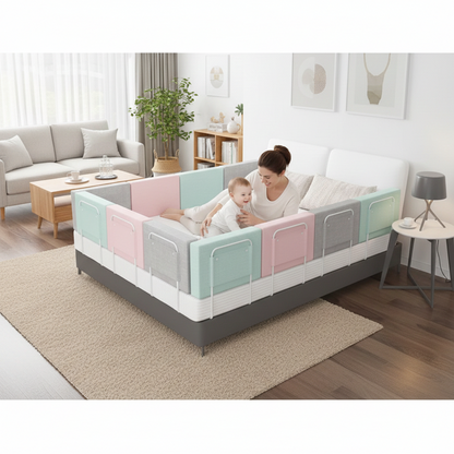 Safe Sleep | Child Bed Safety Rail with Sturdy Construction | Essential Protection for Peaceful Nights 2