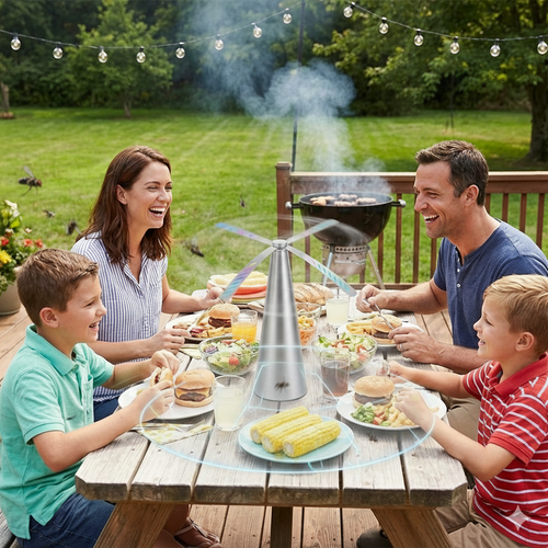 PestGuard | Electric Bug Repeller Fan with Portable Design | Effective Food Protection for Indoor & Outdoor Use 1