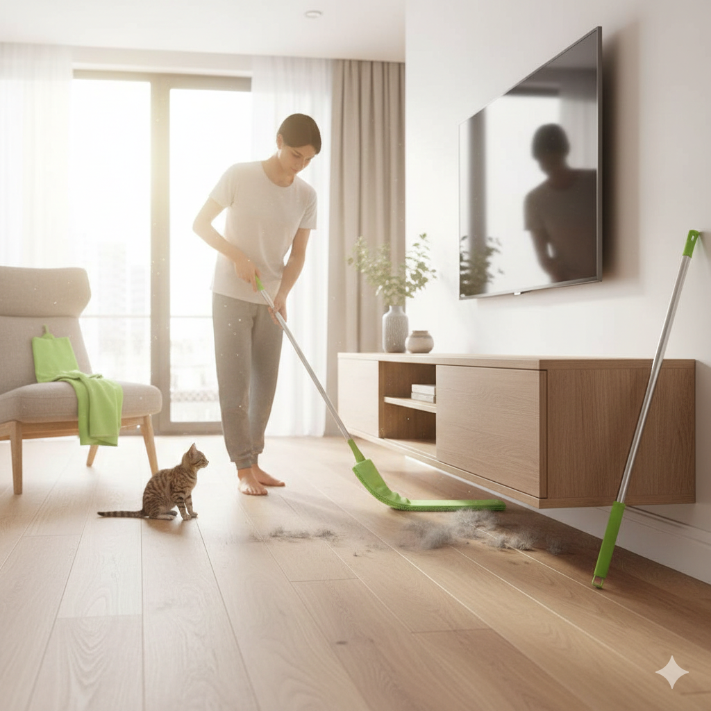 Home Essentials | Dusting Duster with Extendable Pole for Effortless Cleaning 1