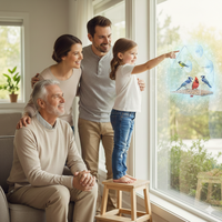 Window Bird Feeder | Transparent Acrylic Design with Secure Suction Cups for Close-Up Birdwatching 1
