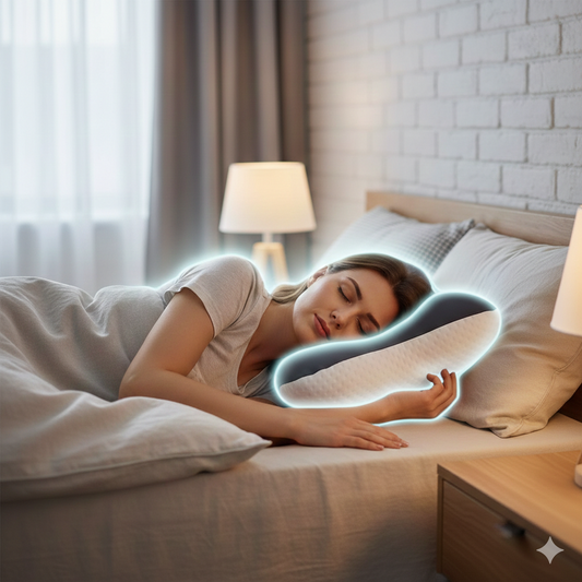 Ergonomic Memory Foam Pillow with Contoured Design | Optimal Neck Support for Side Sleepers 1