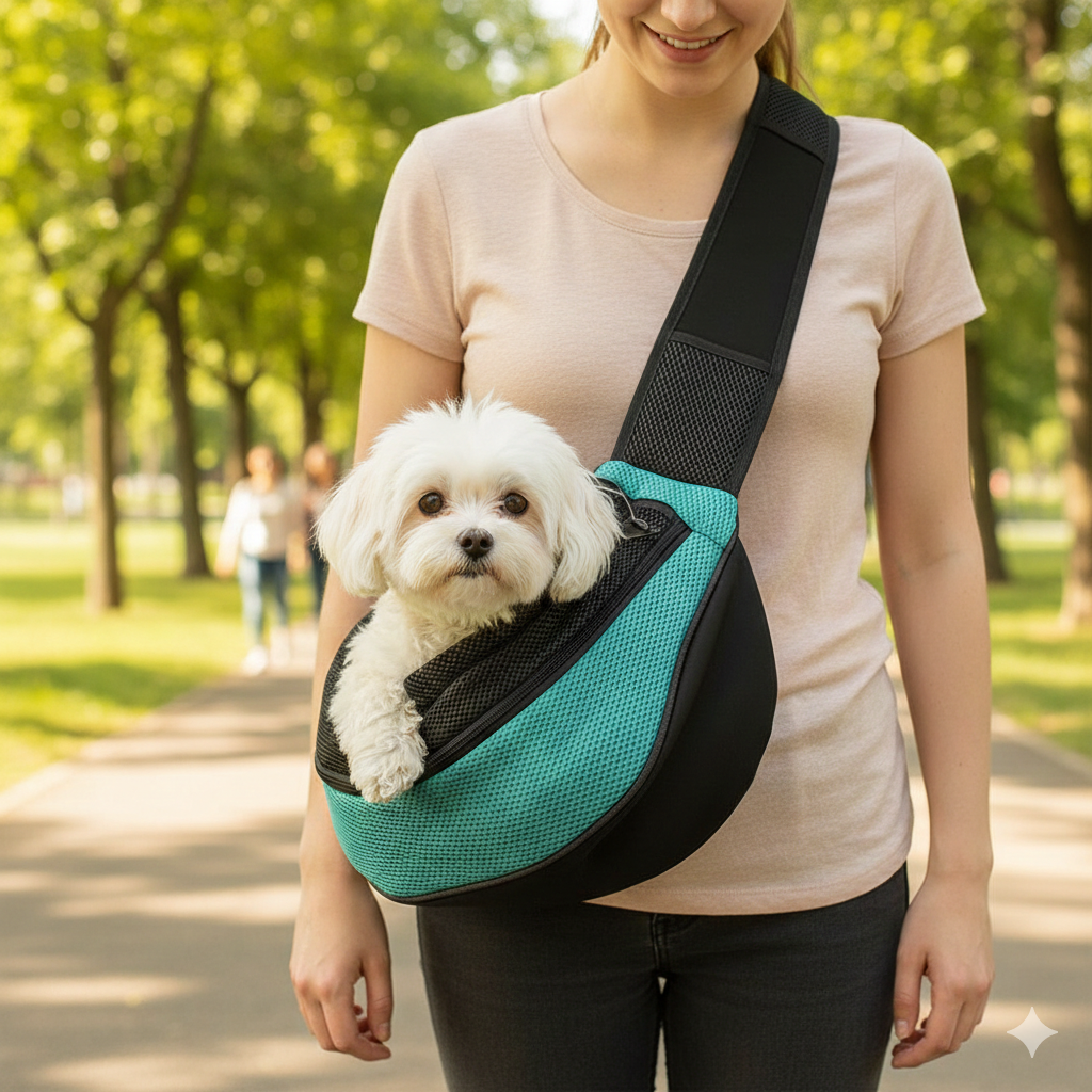 Comfort Pet Carrier Backpack | Breathable Mesh Sling Bag for Small Dogs & Cats 1