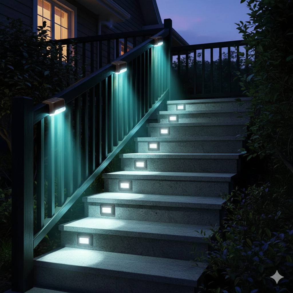 Solar Deck Lights | Waterproof LED Outdoor Lighting for Safe Navigation 1
