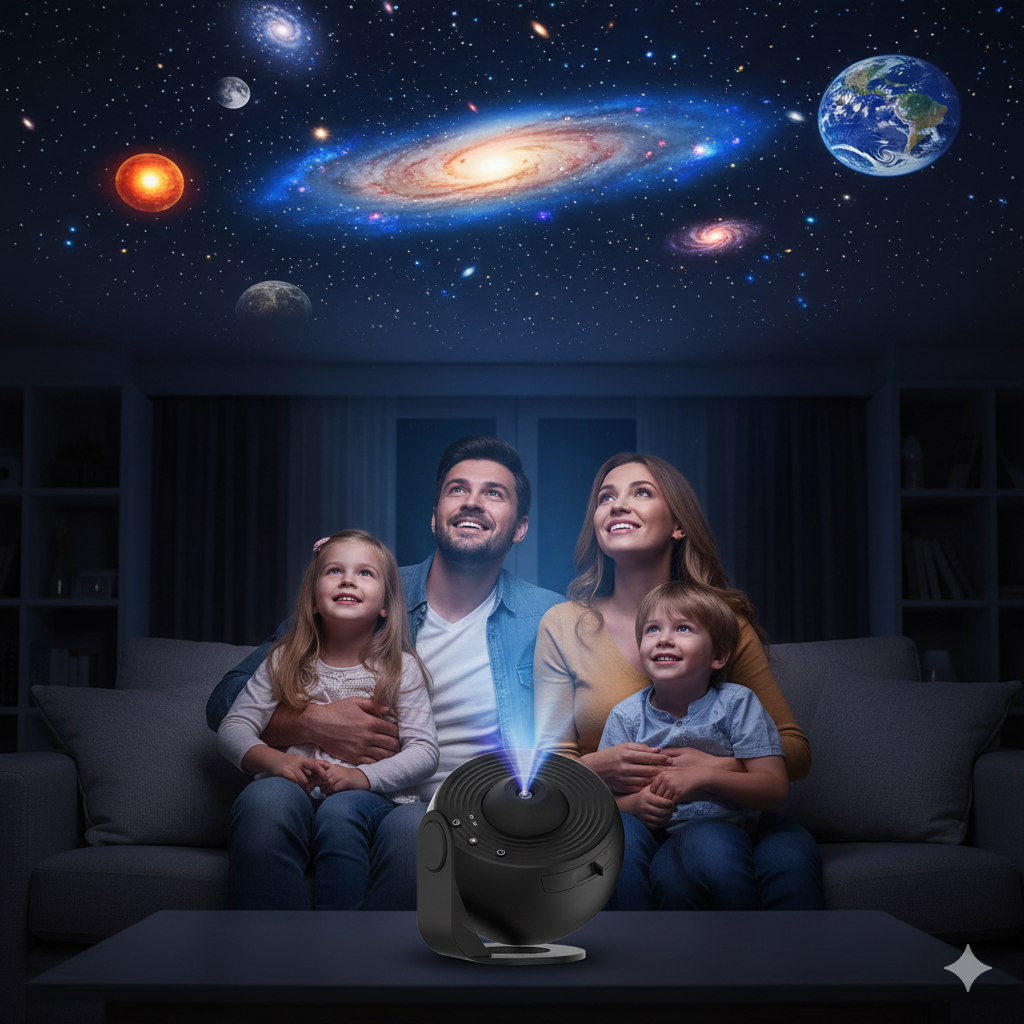 Celestial Dreams | 360° Rotating Galaxy Projector Lamp for Kids with HD Projection | Inspiring Night Light for Imagination 1