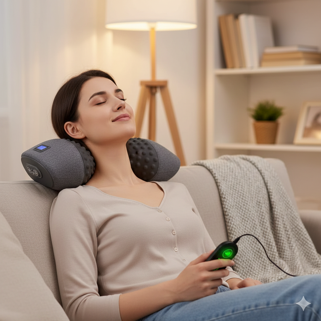 ComfortEase | Neck and Shoulder Massager with Heat & Vibration | Portable Relief for Muscle Tension 1