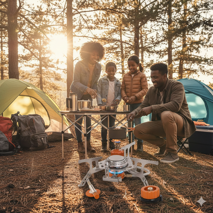 Explorer Gear | Portable Camping Gas Stove with 3500W Heat Output | Compact Design for Outdoor Cooking 1