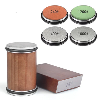 Precision Knife Sharpener Kit | Dual Angle Roller with Magnetic Holder for Effortless Sharpening 17