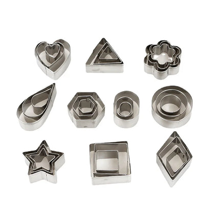 Creative Mini Cookie Cutter Set | 30 Stainless Steel Shapes for Baking & Crafts 4
