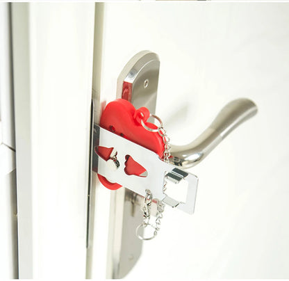HomeGuard | Portable Door Lock Latch with No Drill Installation | Compact Security Device for Travel and Home 7