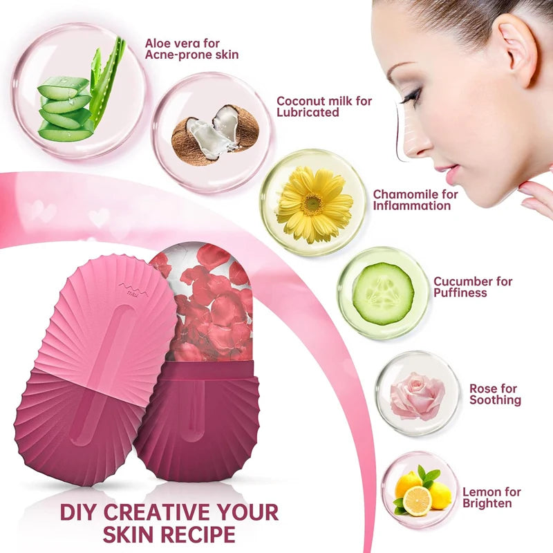 Beauty Essentials | Silicone Ice Face Roller Mold for Puffiness Relief | Reusable Tool for Glowing Skin 10