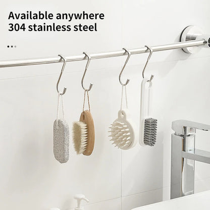 Versatile S-Shape Hook | 304 Stainless Steel Organizer with Easy Installation | Space-Saving Solution for Kitchen and Bathroom 10