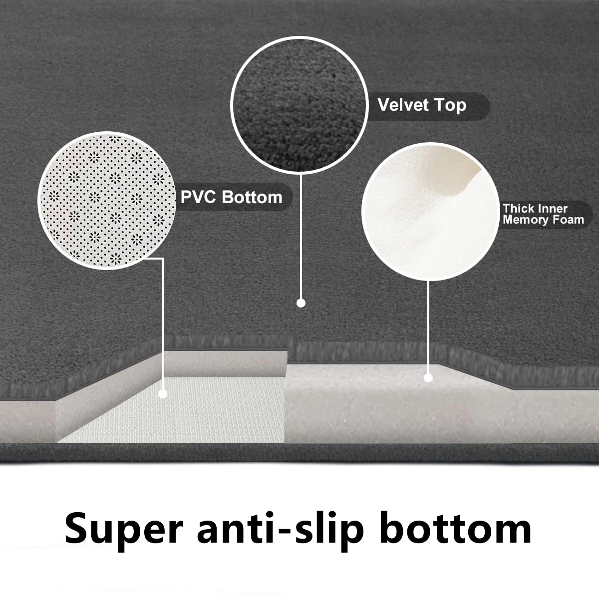 Elegant Cobblestone Bath Mat | 3D Non-Slip Design for Enhanced Safety 8