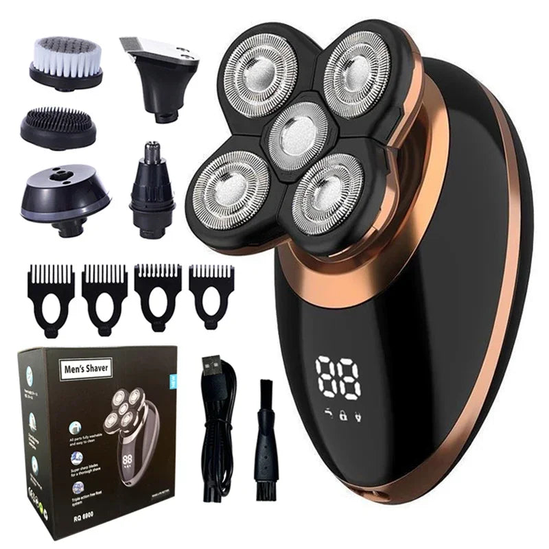 Grooming Essentials | 5-in-1 Electric Shaver & Precision Trimmer for Effortless Facial Care 2