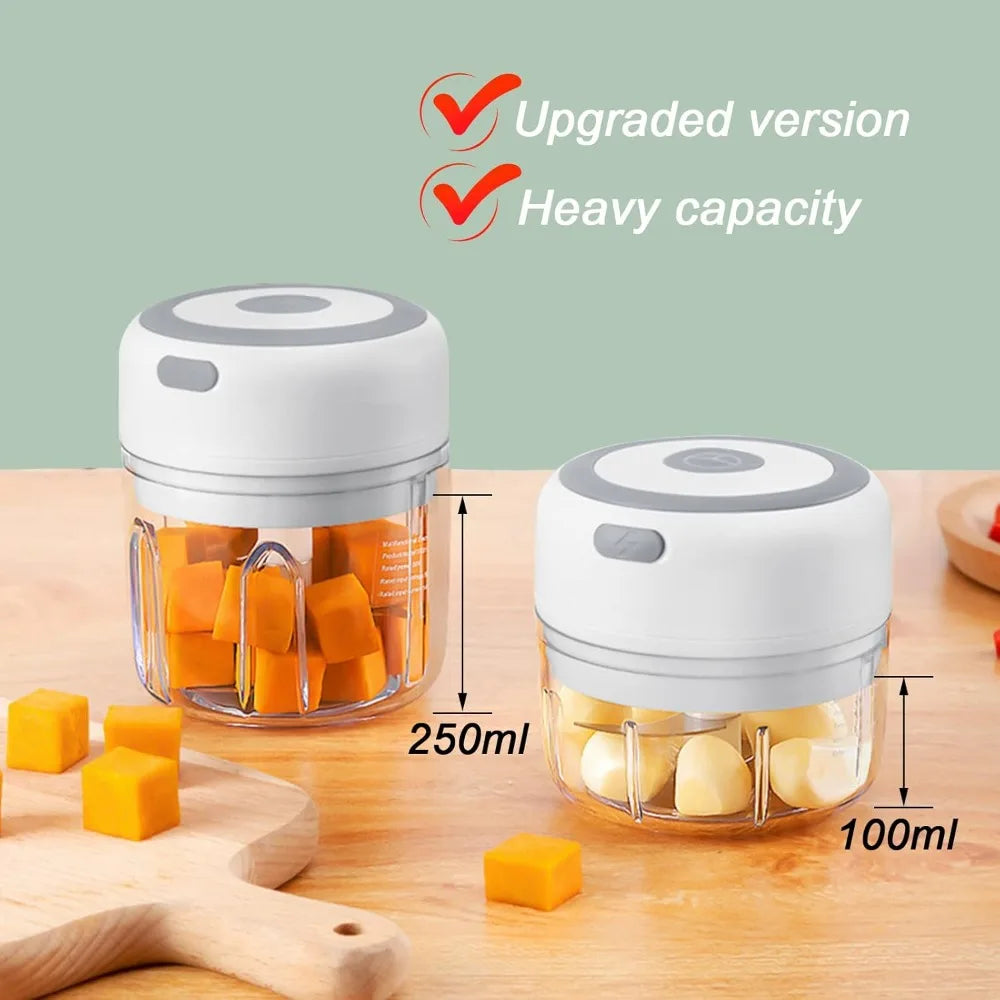 Compact USB Mini Food Processor with Stainless Steel Blades | One-Button Operation for Effortless Chopping 8