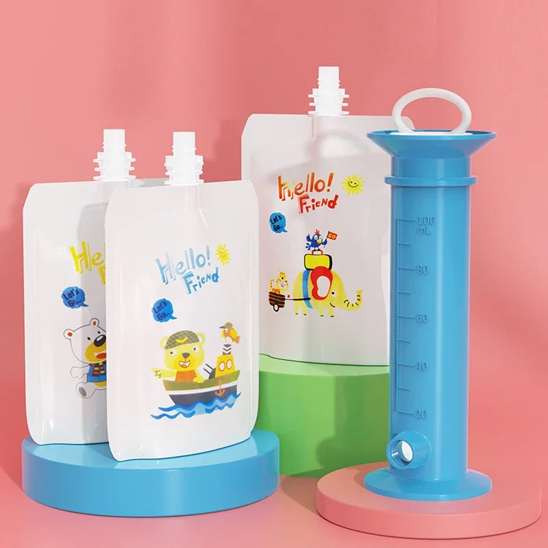 Puree Buddy | Baby Food Pouch Dispenser with Easy-Fill Design | Eco-Friendly Solution for Homemade Meals 17