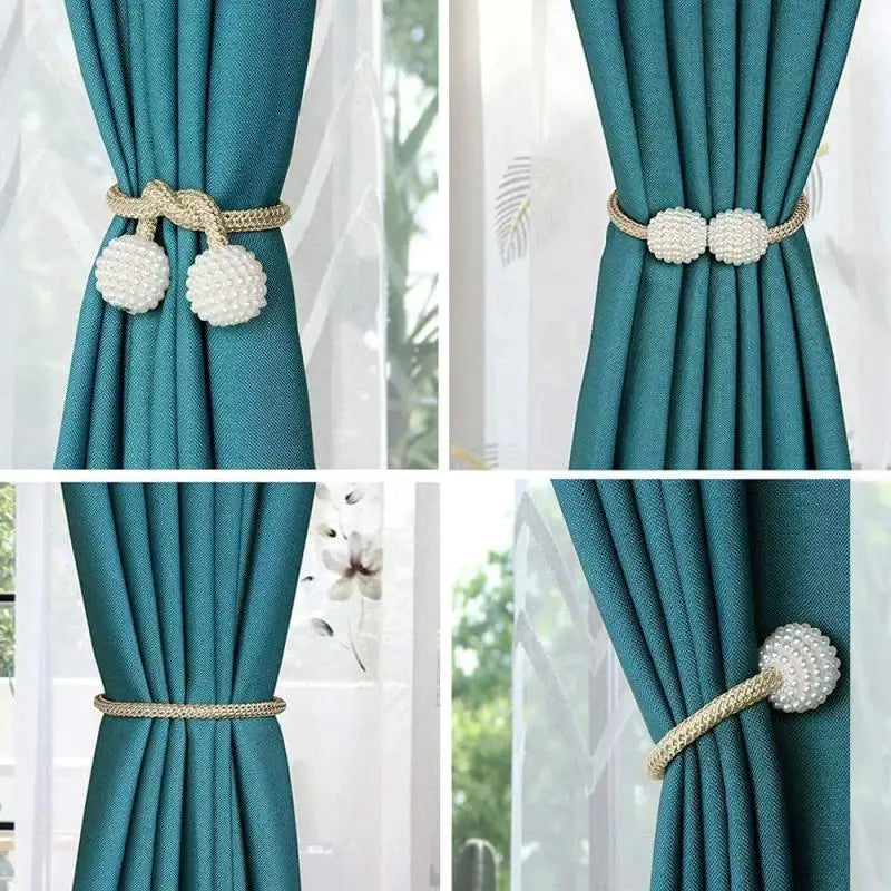 Elegant Pearl Curtain Clips | Magnetic Design for Effortless Style 12