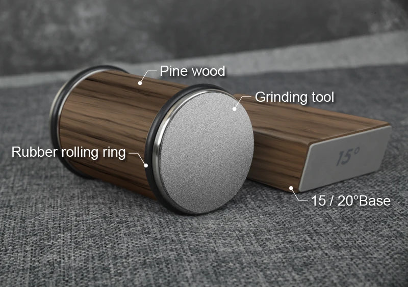 Precision Knife Sharpener Kit | Dual Angle Roller with Magnetic Holder for Effortless Sharpening 34