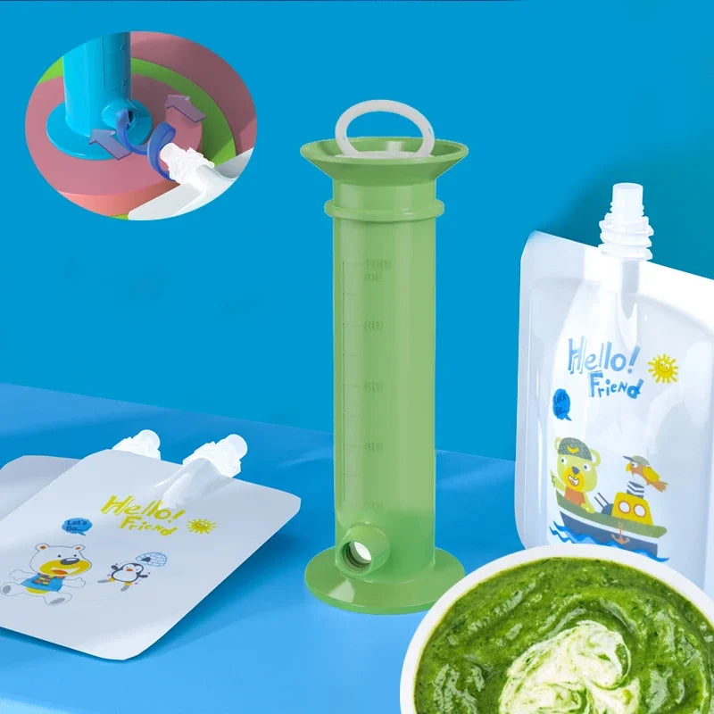 Puree Buddy | Baby Food Pouch Dispenser with Easy-Fill Design | Eco-Friendly Solution for Homemade Meals 19