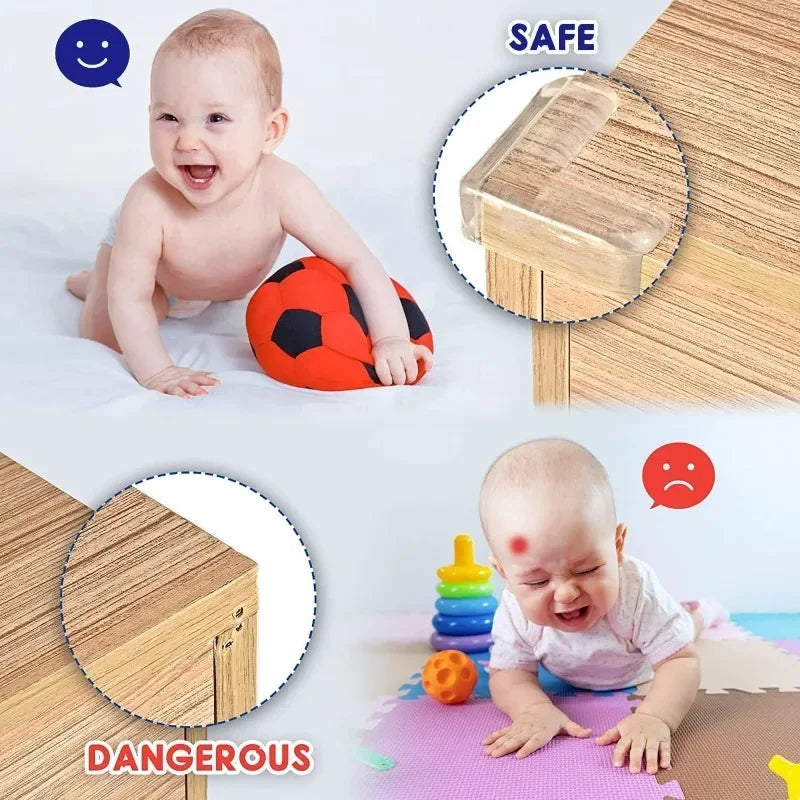 SafeGuard | Clear Table Corner Protectors with Soft PVC Material | Essential Edge Guards for Child Safety 24