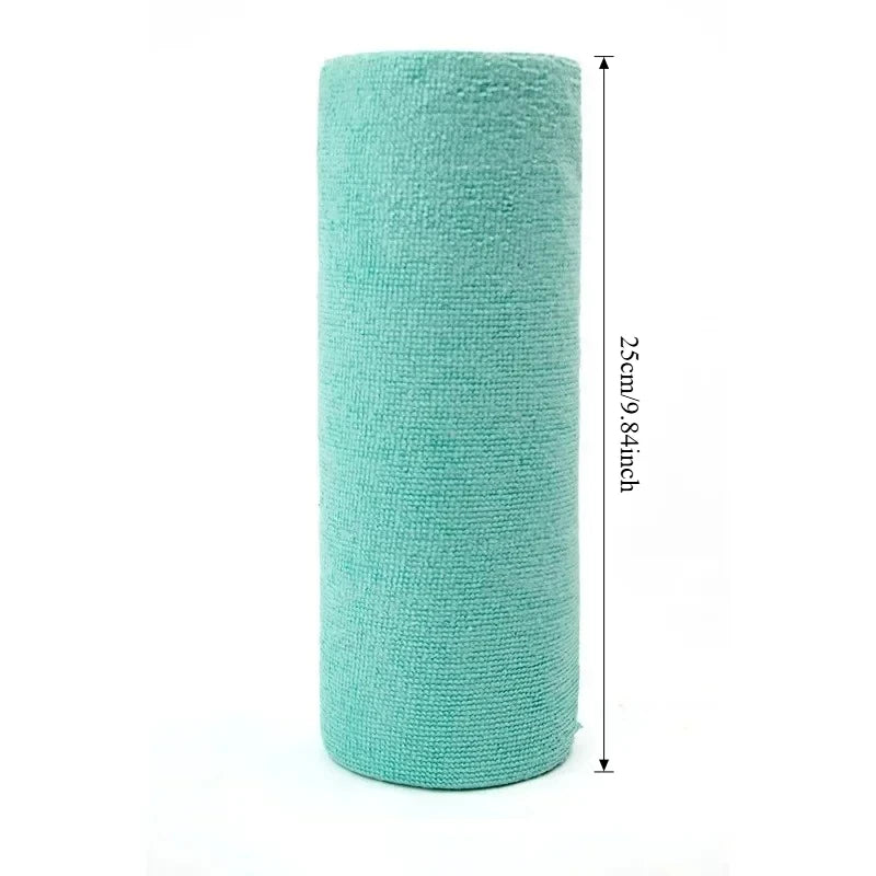 Eco-Friendly Microfiber Cleaning Cloth Roll with Perforated Sheets for Efficient Kitchen Cleaning 11