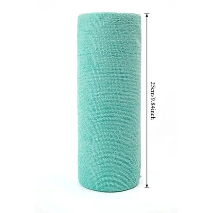 Eco-Friendly Microfiber Cleaning Cloth Roll with Perforated Sheets for Efficient Kitchen Cleaning 11