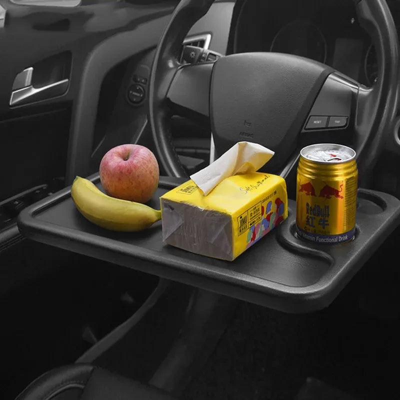 Versatile Car Table | Adjustable Steering Wheel Tray for Work & Meals 7