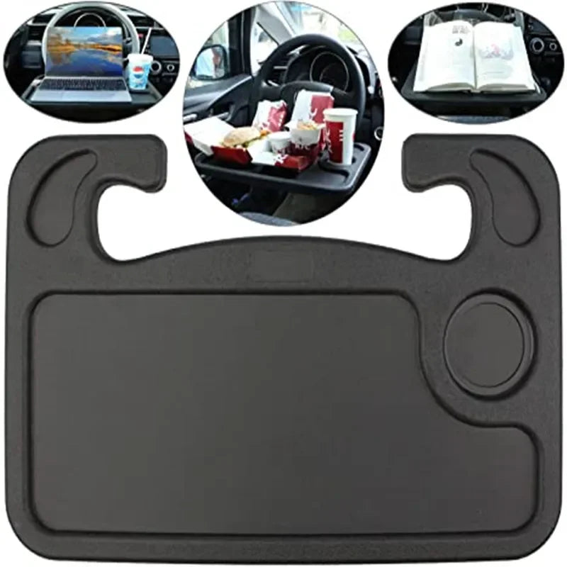 Versatile Car Table | Adjustable Steering Wheel Tray for Work & Meals 5