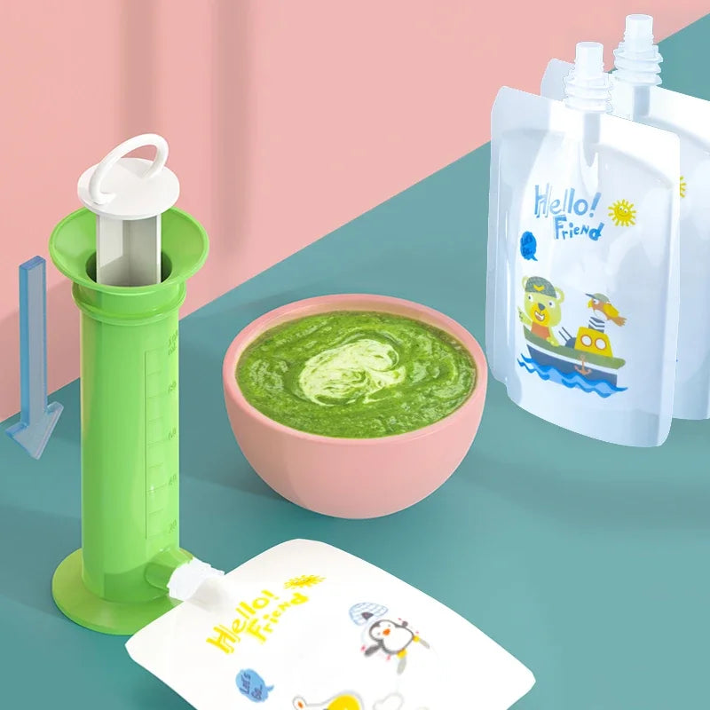 Puree Buddy | Baby Food Pouch Dispenser with Easy-Fill Design | Eco-Friendly Solution for Homemade Meals 18