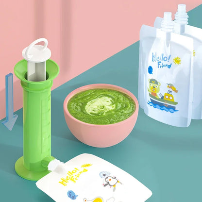 Puree Buddy | Baby Food Pouch Dispenser with Easy-Fill Design | Eco-Friendly Solution for Homemade Meals 18