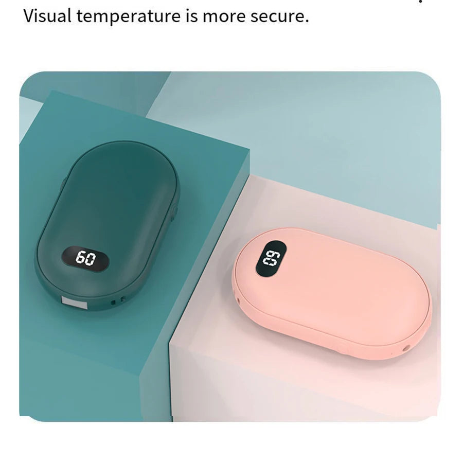 Portable Hand Warmer | Rechargeable Double-Sided Heater with Adjustable Temperature Settings for On-the-Go Comfort 10
