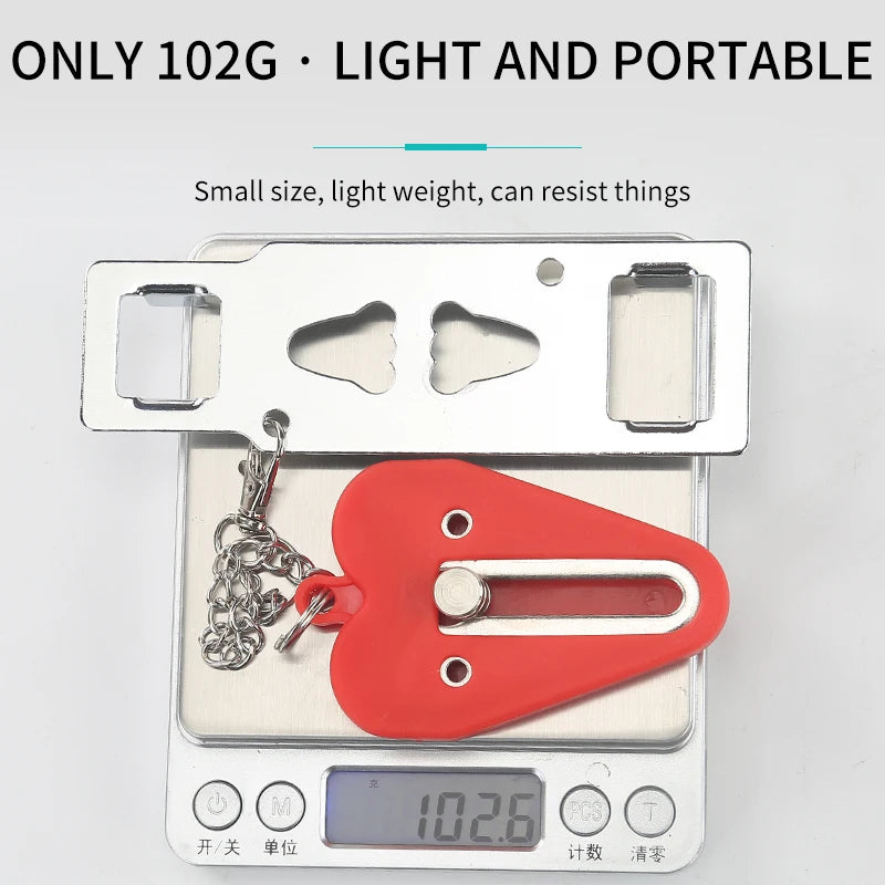 HomeGuard | Portable Door Lock Latch with No Drill Installation | Compact Security Device for Travel and Home 5