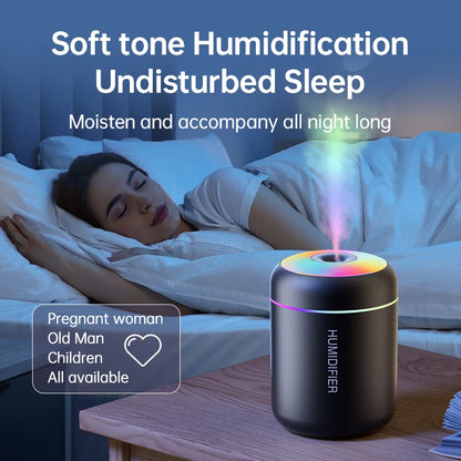 Aroma Bliss | Mini USB Electric Humidifier with LED Lights | 180ML Capacity for Relaxation 6