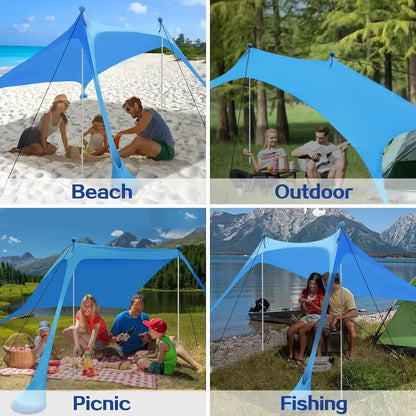 Outdoor Canopy Tent | Ultralight Pop Up Sun Shade with Adjustable Rod | Compact Design for Ultimate Sun Protection 13