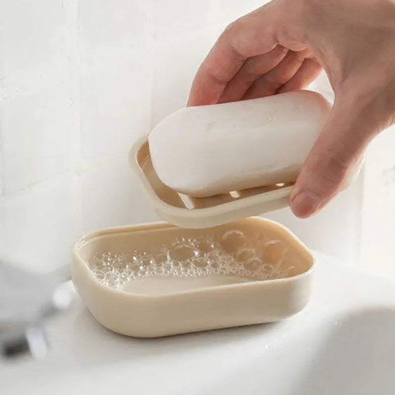 Elegant Double Layer Soap Dish with Drainage System | Compact Soap Holder for Home & Travel 13