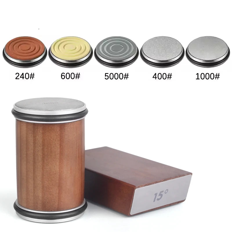 Precision Knife Sharpener Kit | Dual Angle Roller with Magnetic Holder for Effortless Sharpening 3