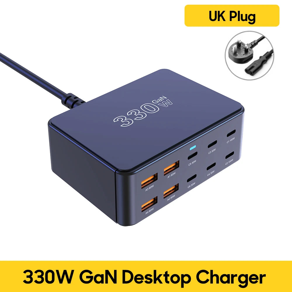 Universal Multiport USB C GaN Charger | 800W Fast Charging for Laptops & Devices 4