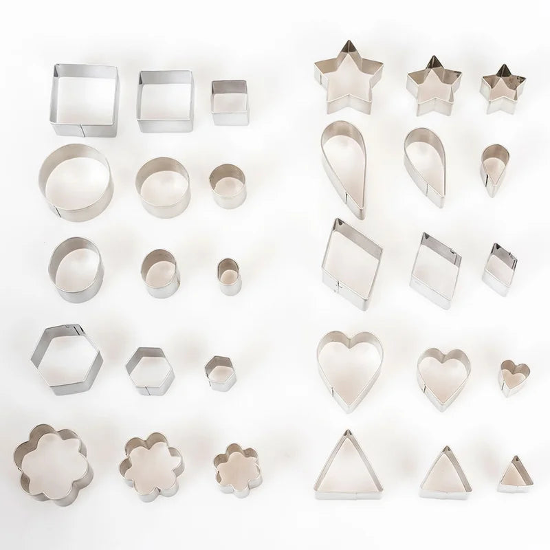 Creative Mini Cookie Cutter Set | 30 Stainless Steel Shapes for Baking & Crafts 7