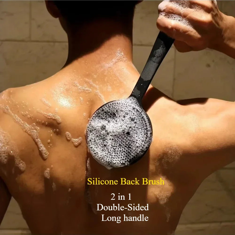 Silicone Back Scrubber | Dual-Sided Exfoliating Brush for Deep Cleansing 3