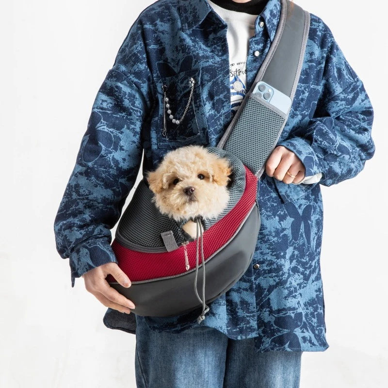 Comfort Pet Carrier Backpack | Breathable Mesh Sling Bag for Small Dogs & Cats 15