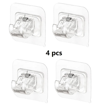 Home Essentials | Self-Adhesive Curtain Rod Bracket Holders for Easy Installation 4