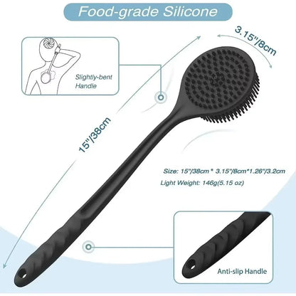 Silicone Back Scrubber | Dual-Sided Exfoliating Brush for Deep Cleansing 5